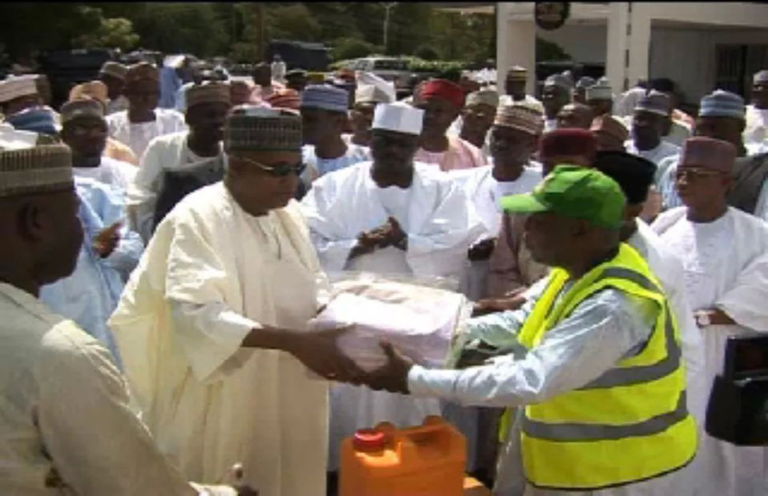 Relief materials presented to victims of Boko Haram insurgency 2014